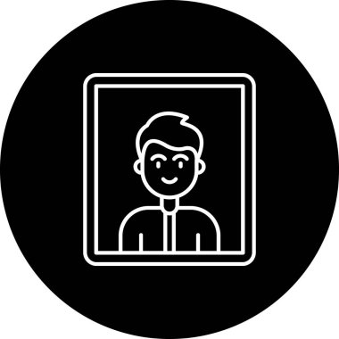 Bir insan simgesinin vektör illüstrasyonu