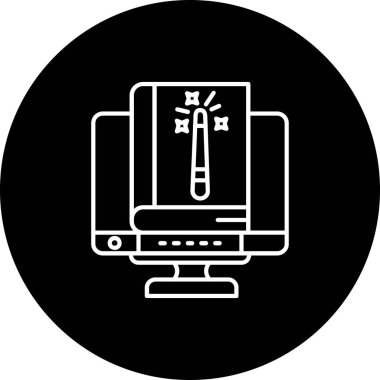 Dizüstü bilgisayar vektör simgesi