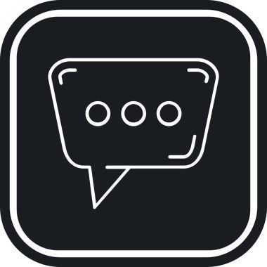 Konuş. Web simgesi basit tasarım