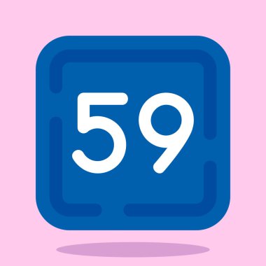 685 numara vektör tasarım şablonu