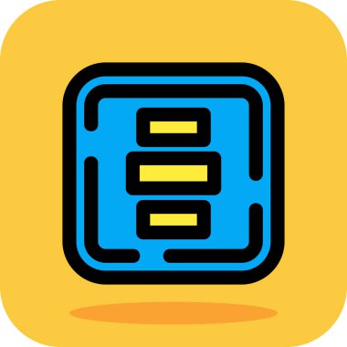 Bir b simgesinin vektör illüstrasyonu