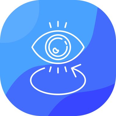 vizyon web simgesi basit tasarım