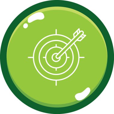 Hedef. Web simgesi basit illüstrasyon