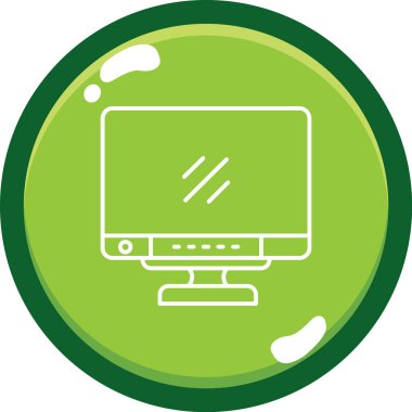 Dizüstü bilgisayar simgesi vektör çizimi