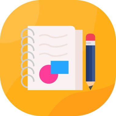 Düz biçimli kitap eğitimi ikonu