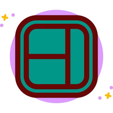 Bir web simgesinin vektör illüstrasyonu