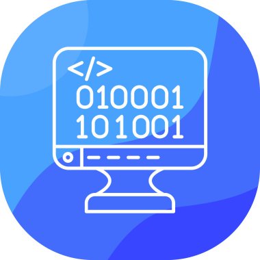 Kodlama simgesi işaret vektörü illüstrasyonu