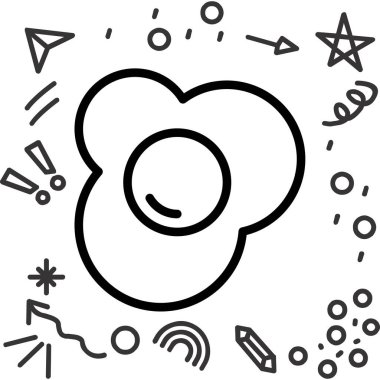 vektör ay simgesi illüstrasyonu