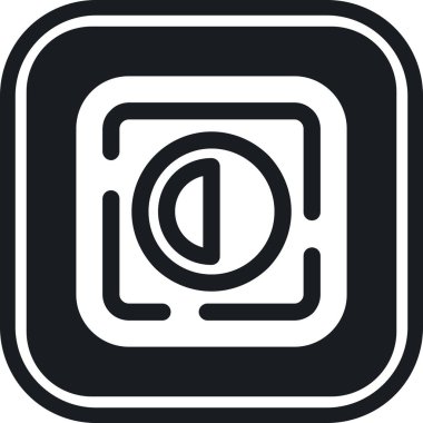 Ters kare simge işaret vektörü illüstrasyonuName