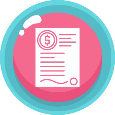 İş ve finans simgesinin vektör illüstrasyonu