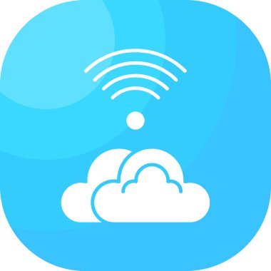 Bulut simgesinin vektör illüstrasyonu