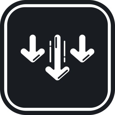 Tasarımınız için ok simgesi, vektör illüstrasyonu