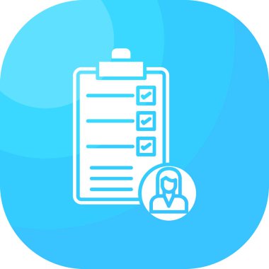 Kontrol listesi. Web simgesi basit tasarım