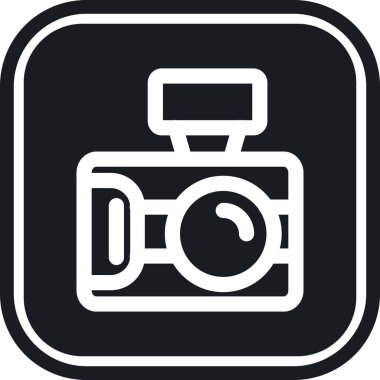 kamera simgesi vektör illüstrasyonu