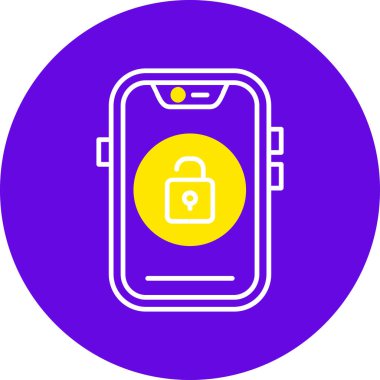 Akıllı telefon simgesinin vektör illüstrasyonu
