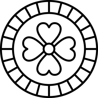 Aziz Patrick Günü ikonu, özet tarzı