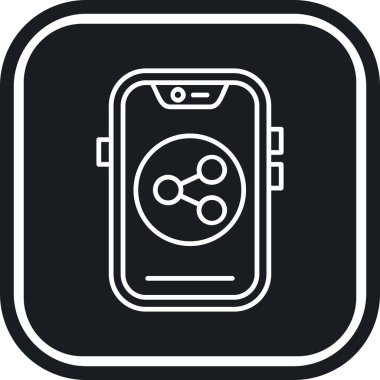 Saati olan cep telefonu.