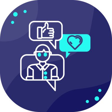 Bir erkek ve kadın ikonunun vektör çizimi