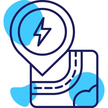 harita simgesi vektör illüstrasyonu