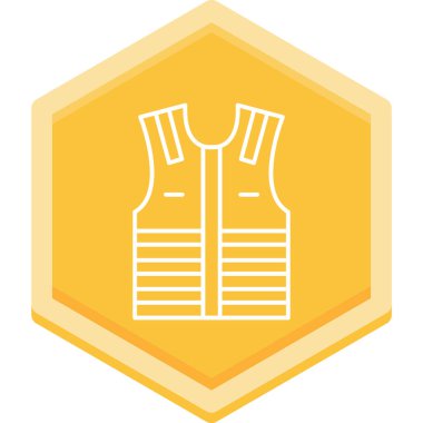 Yelek. Web simgesi basit illüstrasyon