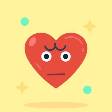 Heart emoticon kawaii simgesi