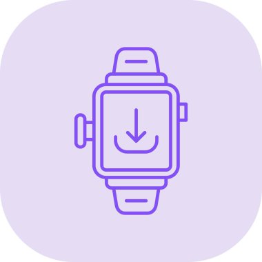 smartwatch simgesi, vektör illüstrasyonu basit tasarım