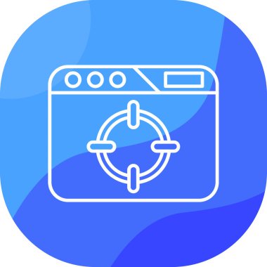 Çamaşır makinesi. Web simgesi basit illüstrasyon