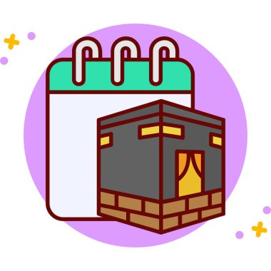 Noel ağacı vektör çizgisi simgesiyle hediye kutusu