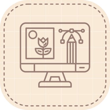 tasarım web sitesi geliştirme simgesi - taslak biçimi