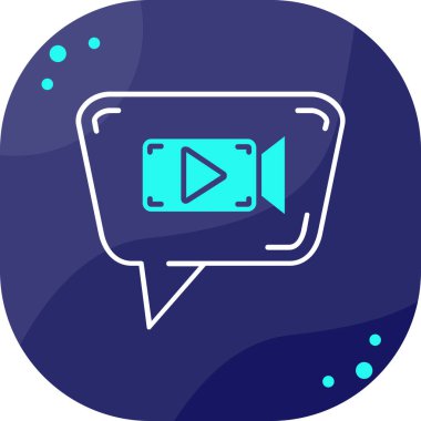 Konuş. Web simgesi basit illüstrasyon