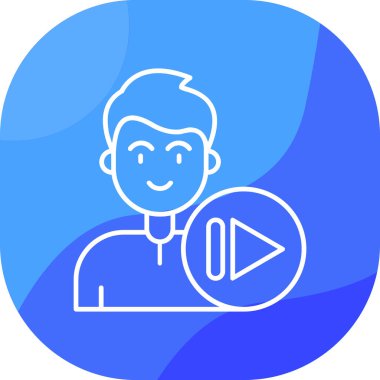 Beyaz takım elbiseli bir adamın vektör çizimi