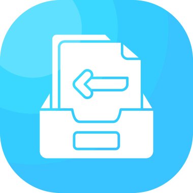 belge dosya simgesi vektör illüstrasyonu