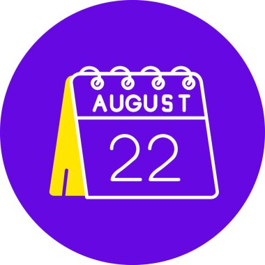 Takvim simgesinin vektör illüstrasyonu