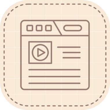 Tarayıcı web geliştirme simgesi - taslak biçimi