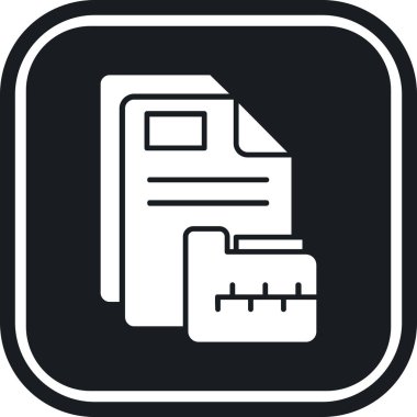 belge simgesi, vektör çizimi