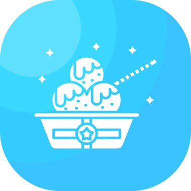 yiyecek web simgesi basit illüstrasyon