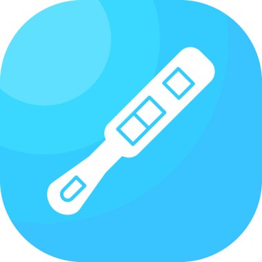 Mavi bir termometrenin vektör çizimi