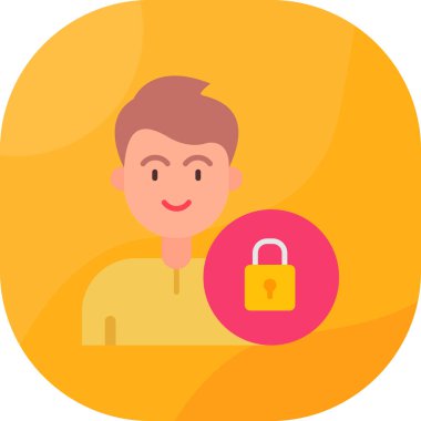 Kilitli bir adamın vektör çizimi