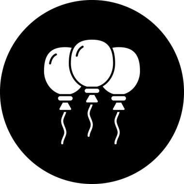 Balonların vektör simgesi