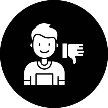 İnsan simgesinin vektör illüstrasyonu