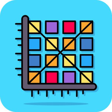 abacus ikon vektör illüstrasyonu