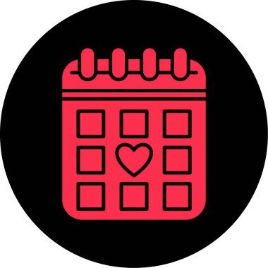 Randevu. Web simgesi basit tasarım