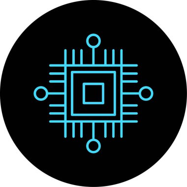 Devre kartı simgesi modada izole edilmiş arkaplan