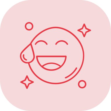 Şirin bir çizgi film suratının vektör çizimi