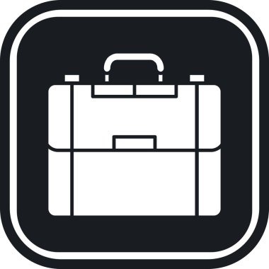 Çanta. Web simgesi basit illüstrasyon