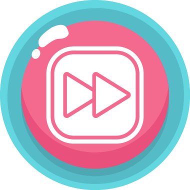 video. Web simgesi basit illüstrasyon