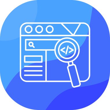 Ağ simgesi. Tarayıcı penceresinin vektör çizimi