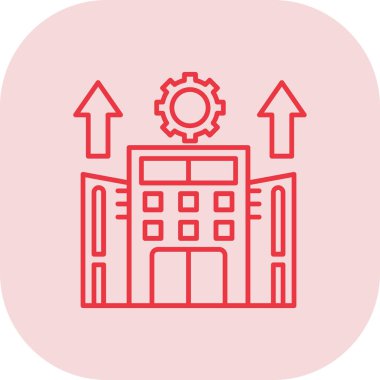 Bina. Web simgesi vektör illüstrasyonu