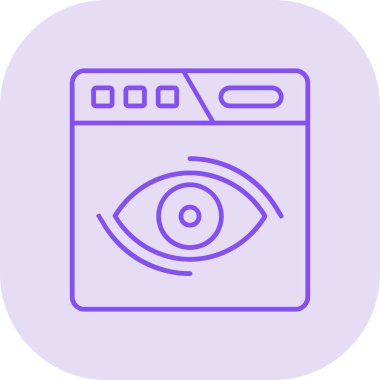 Göz simgesi vektör illüstrasyonu