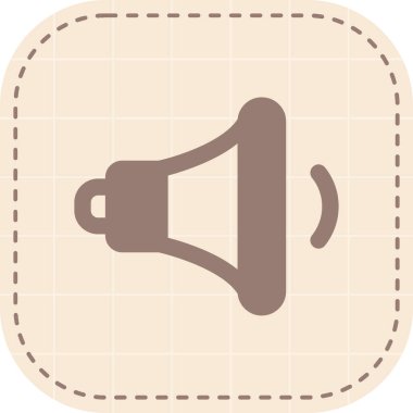 Bir hoparlörün vektör simgesi